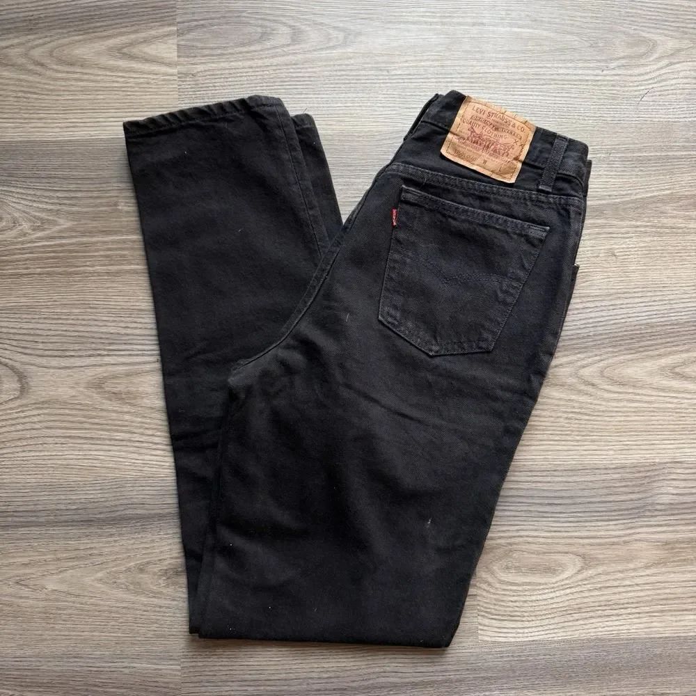 VTG 90s Levi's 501 7501 Black Denim Jeans Made In USA 28 x 32 Actual